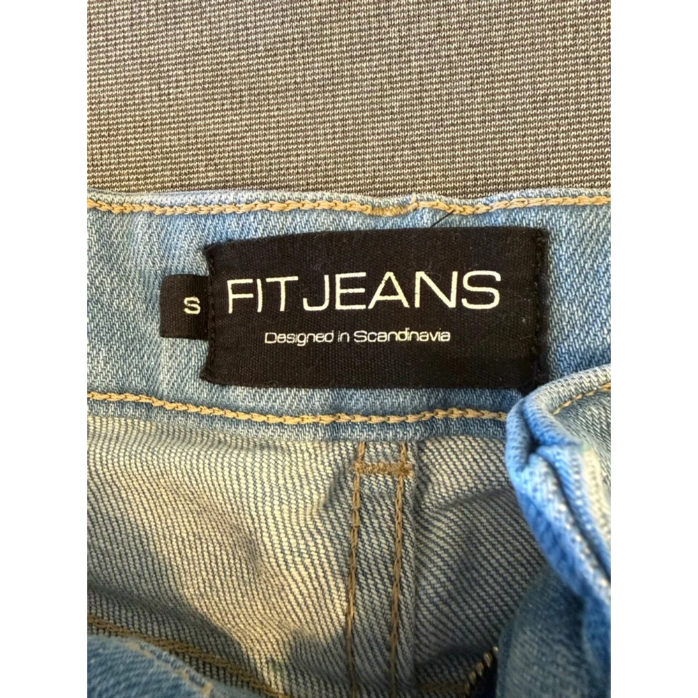 Fitjeans Robinson Wide Denim Pants light wash size small - Picture 10 of 10